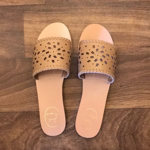 Cute slide sandals - never worn